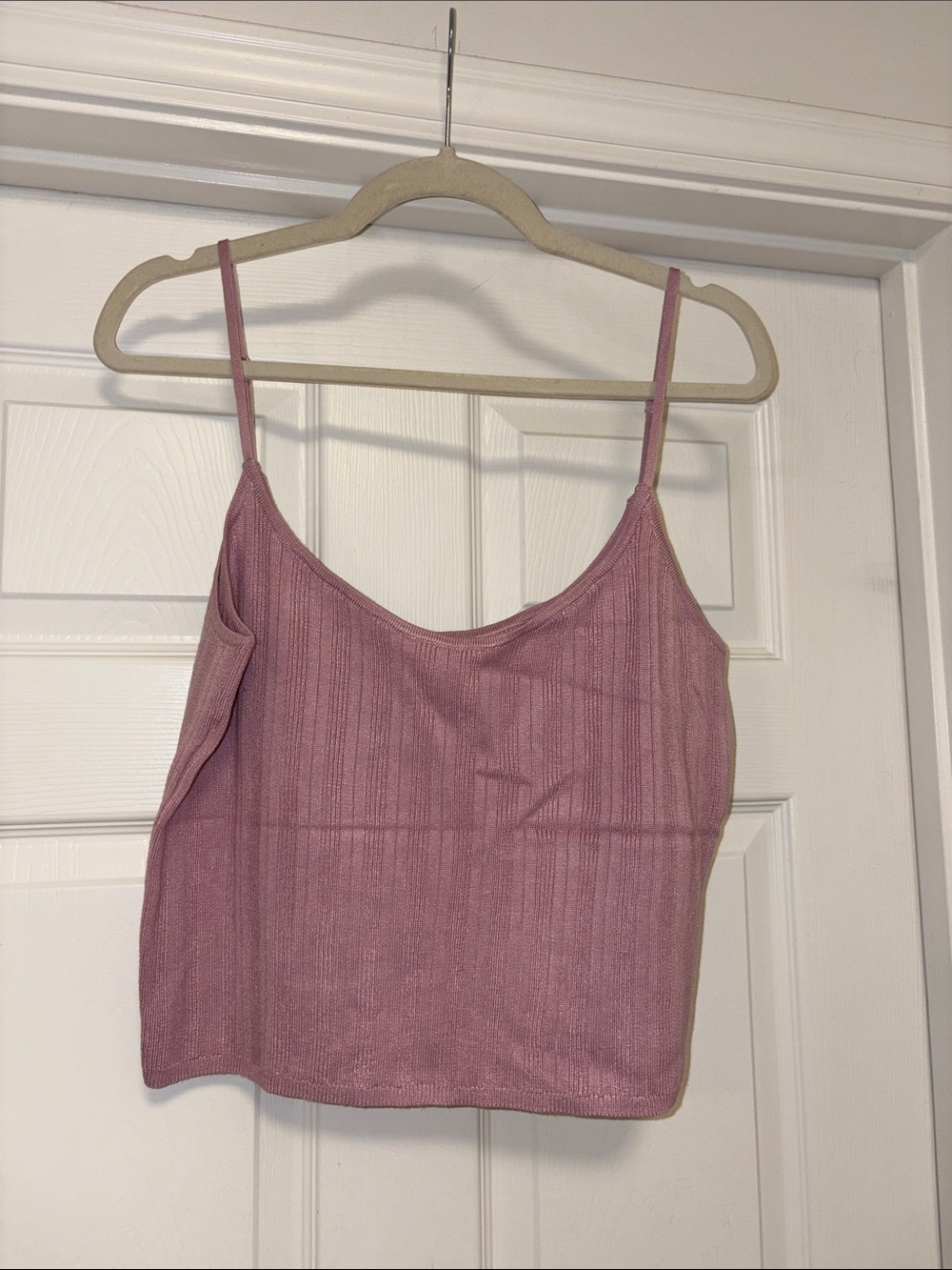 Abercrombie & Fitch Mauve Ribbed Knit Cami